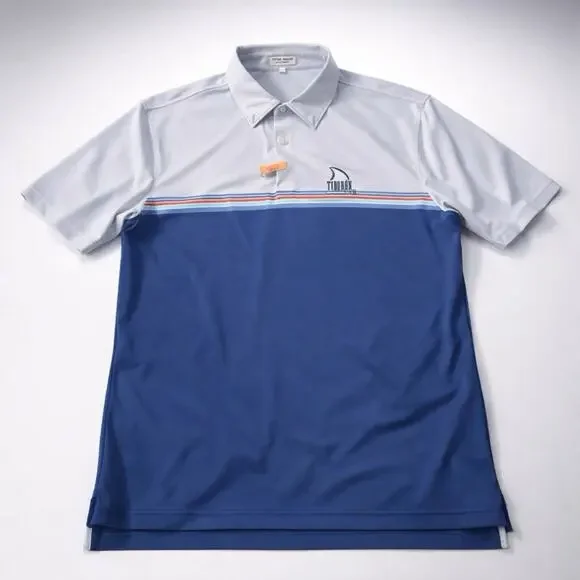 Men’s Peter Millar Summer Comfort Tiburon Naples AOP Beach Polo Shirt Large - Picture 2 of 10